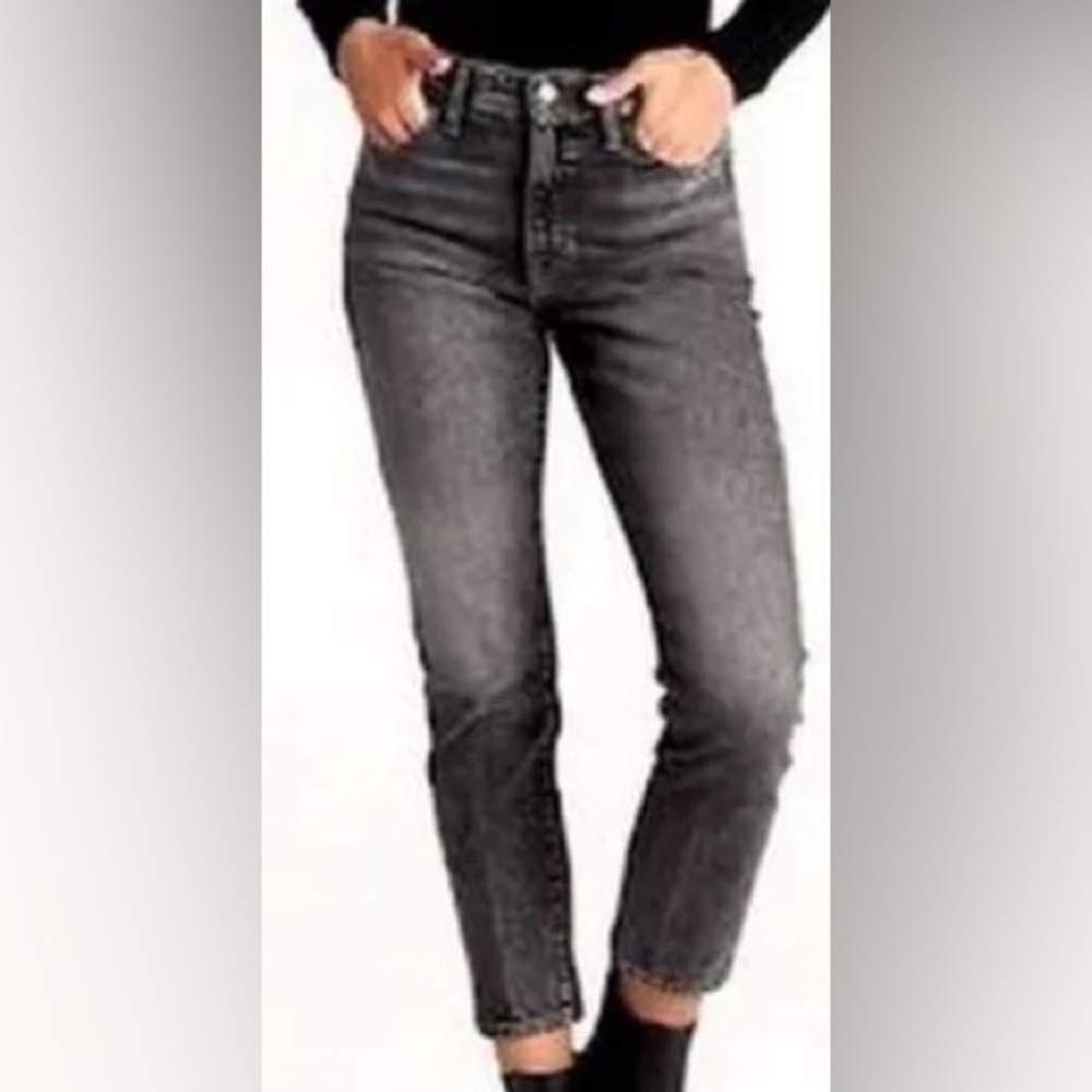 Banana Republic Charcoal High Rise Slim Jeans